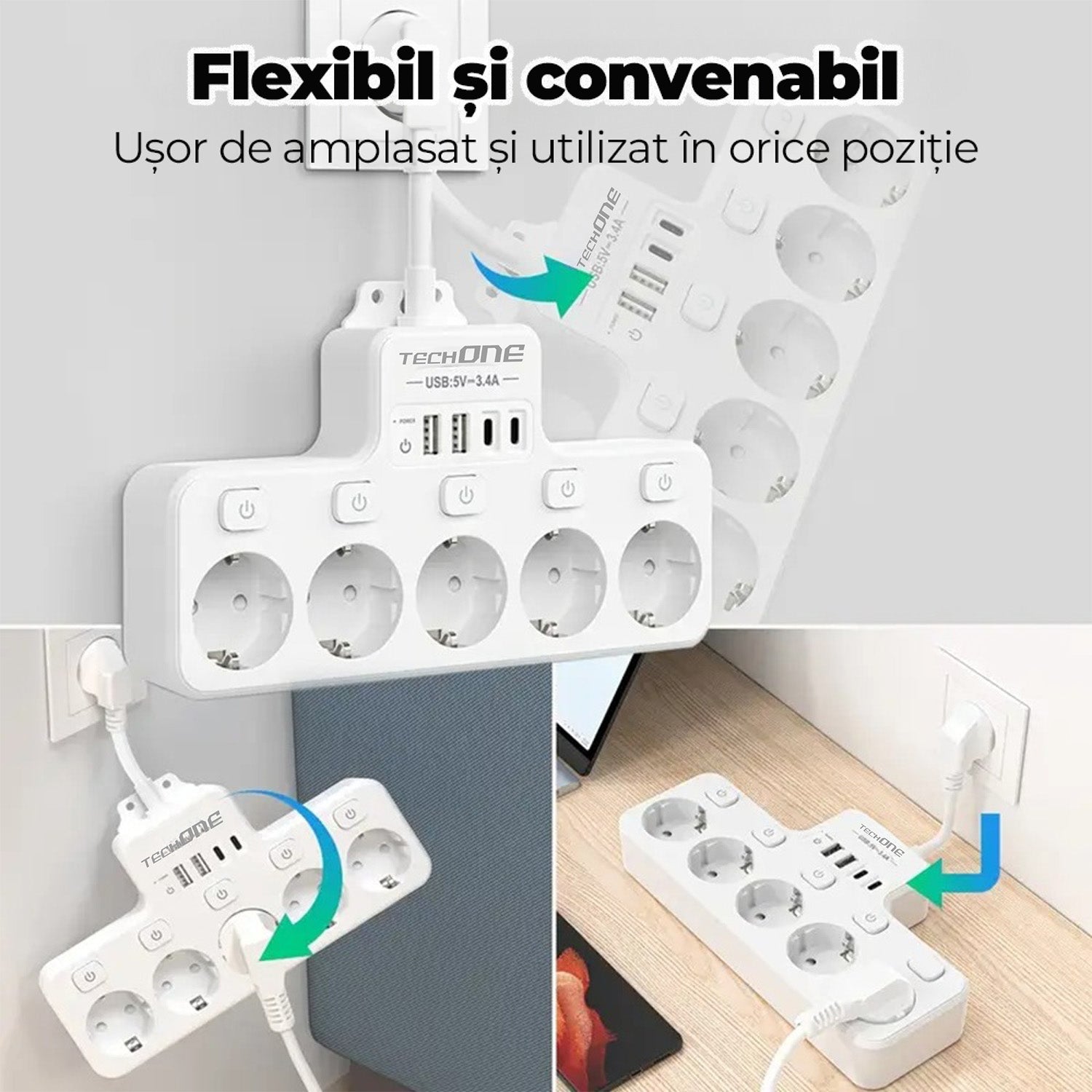 Prelungitor Scurt Techone PowerHub 9X Prelungitor Scurt Techone PowerHub 9X